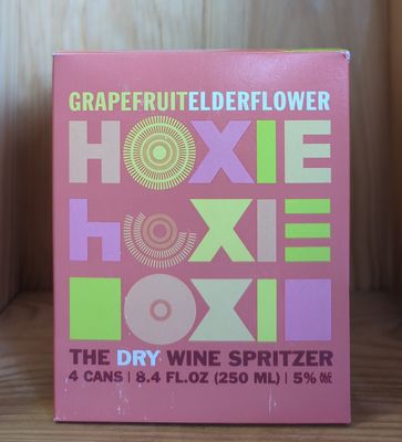 HOXIE GRAPEFRUIT ELDERFLOWER WINE SPRITZER 4PK CANS  REGULARLY $12.99