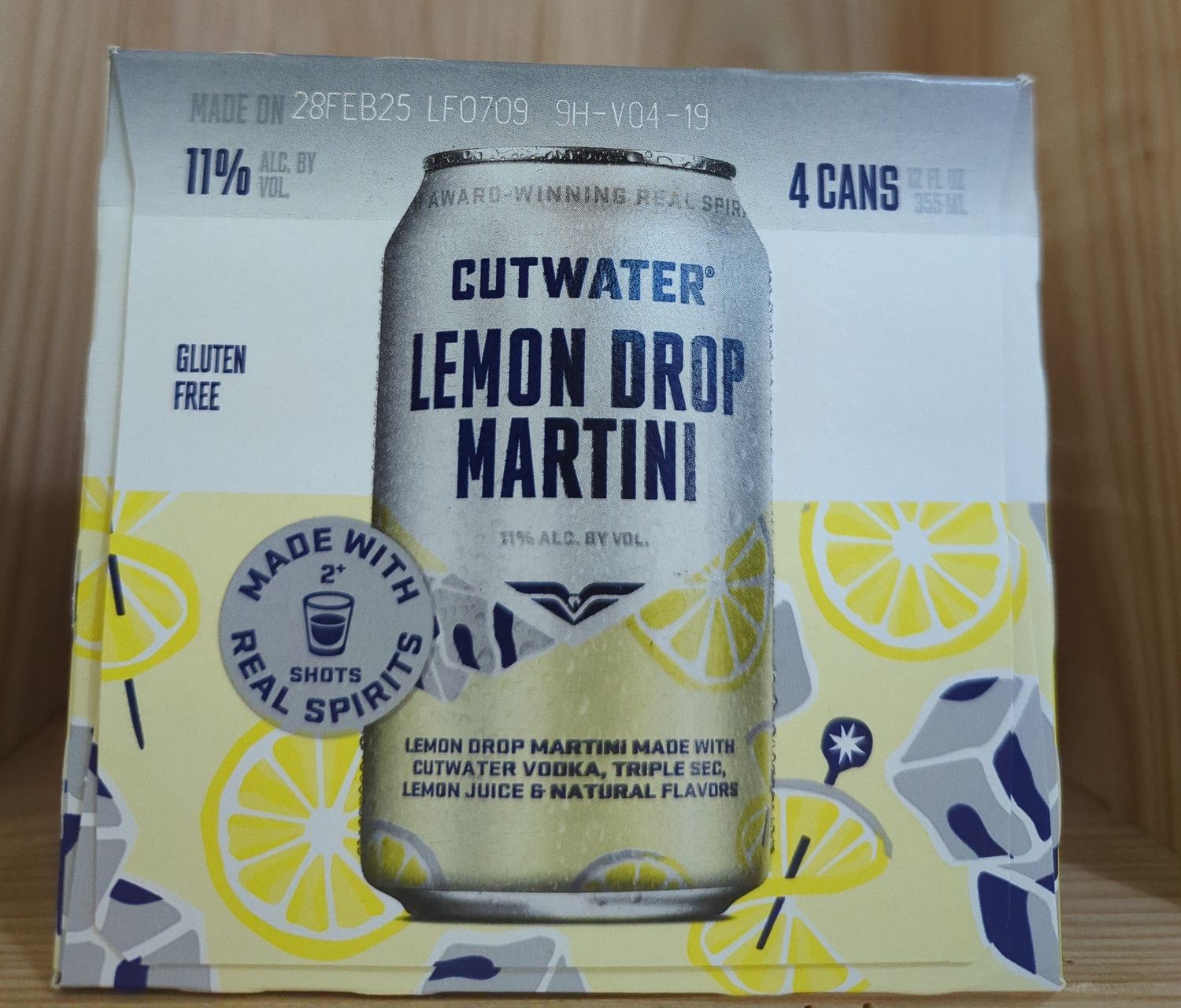 CUTWATER LEMON DROP MARTINI 4PK CANS