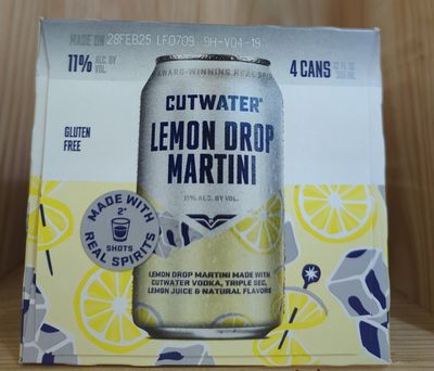 CUTWATER LEMON DROP MARTINI 4PK CANS