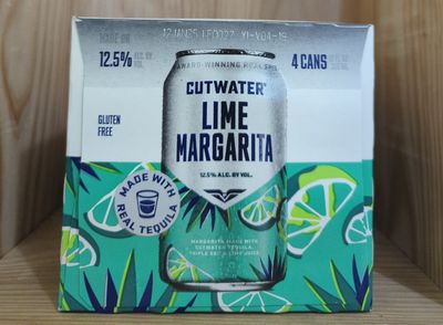 CUTWATER LIME MARGARITA 4PK CANS