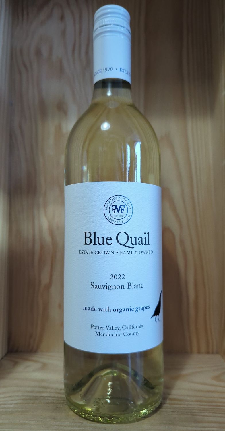 BLUE QUAIL POTTER VALLEY SAUVIGNON BLANC 2022 (ORGANIC)