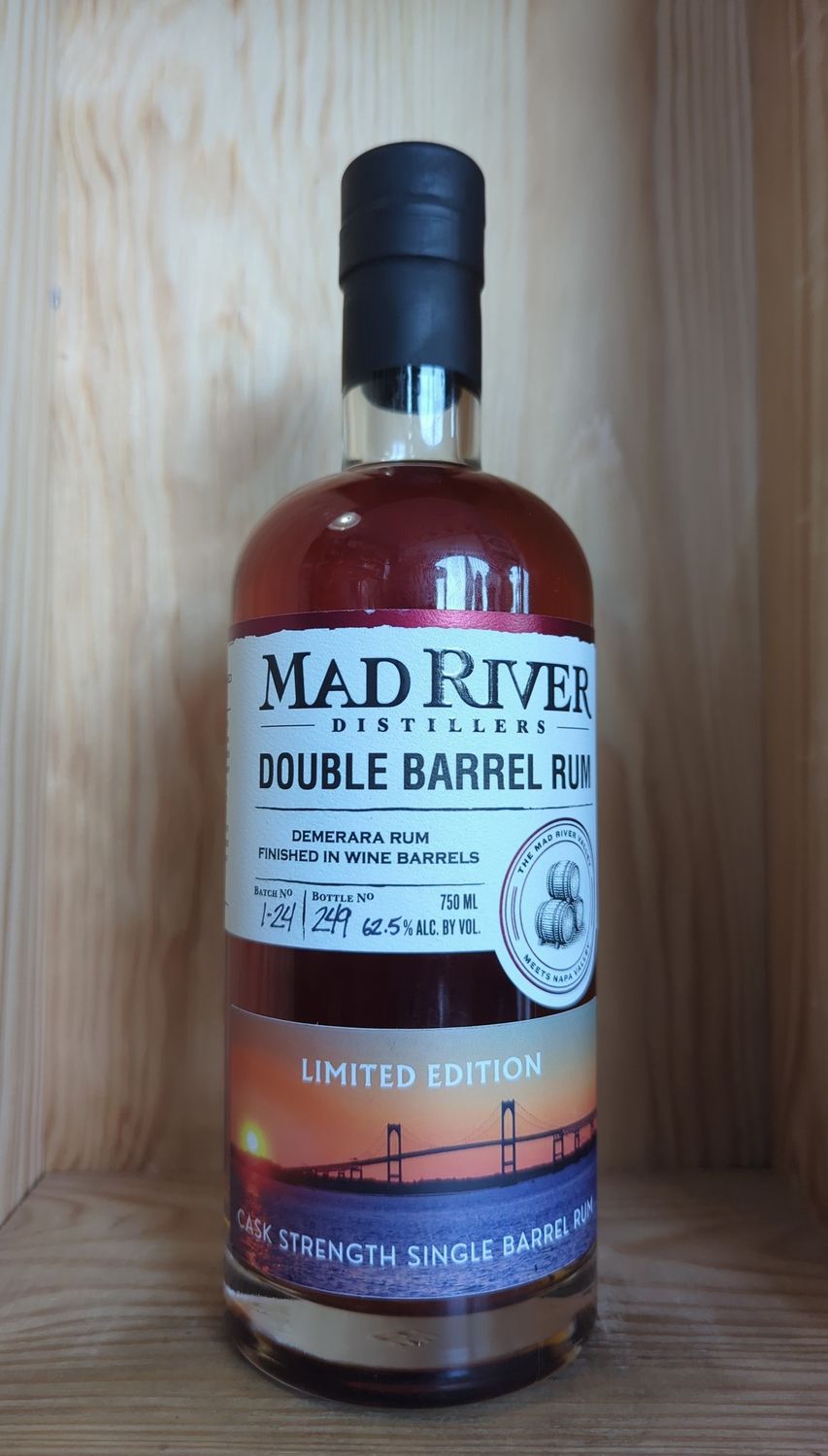 MAD RIVER DISTILLING DOUBLE BARREL CASK STRENGTH SINGLE BARREL RUM 750ML