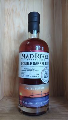 MAD RIVER DISTILLING DOUBLE BARREL CASK STRENGTH SINGLE BARREL RUM 750ML