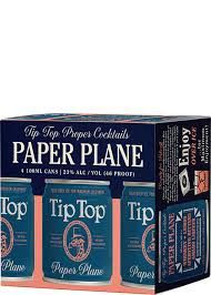 TIP TOP PAPER PLANE 4 PACK 100ML CANS