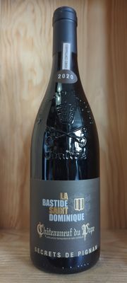 LA BASTIDE SAINT DOMINIQUE CHATEAUNEUF DU PAPE SECRETS DE PIGNAN 2020 JD 95-97