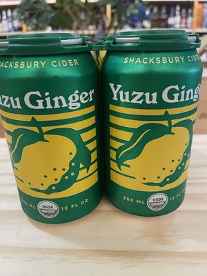 SHACKSBURY YUZU GINGER CIDER 4PK CANS  - 4 PK