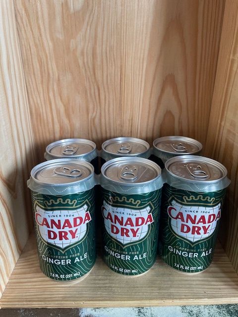 CANADA DRY GINGER ALE 6 PACK 7.5OZ
