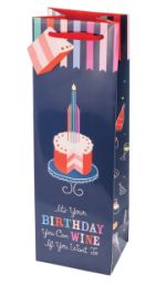 BIRTHDAY CAKE WINE BAG