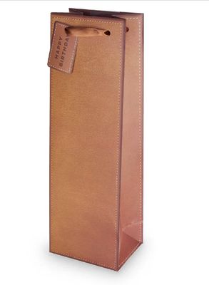 FAUX LEATHER ,WINE BAG -