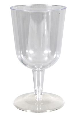 PLASTIC WINE GLASSES, SET OF 6