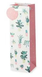HOUSE PLANTS SINGLE WINE BOTTLE BAG -