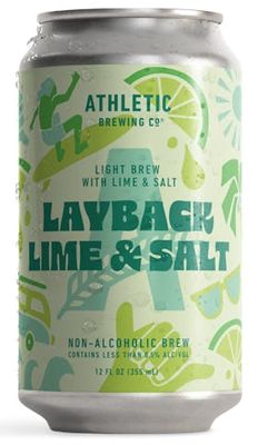 ATHLETIC LAYBACK LIME &amp; SALT NON-ALCOHOLIC LIGHT LAGER 6PK CANS