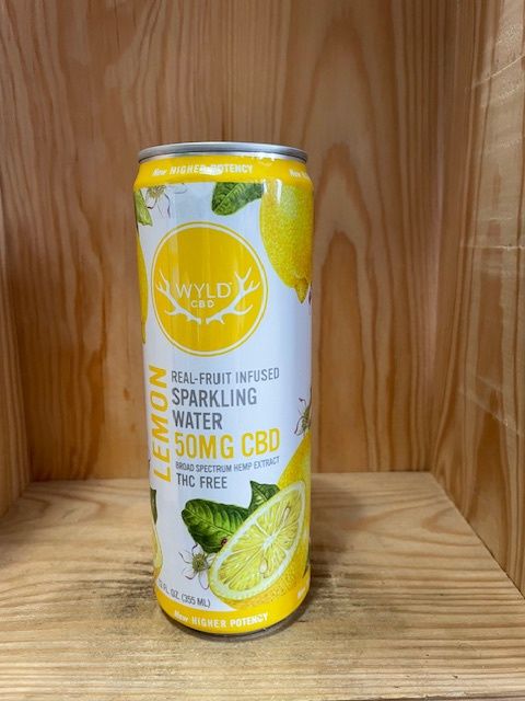 WYLD LEMON SPARKLING WATER 50MG CBD