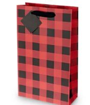 BUFFALO CHECK 2 BOTTLE WINE BAG