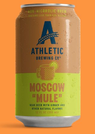 ATHLETIC MOSCOW &quot;MULE&quot; INSPIRED NON-ALCOHOLIC BEER 4PK CANS