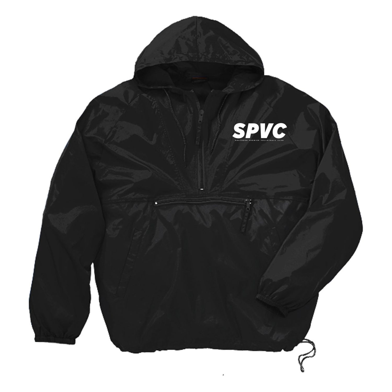 Adult Black Windbreaker