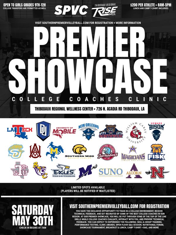 26’ Premier Showcase (College Coaches Clinic)