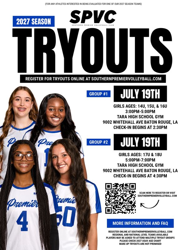 SPVC Tryout Registration