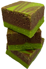 Mint Chocolate Swirl Fudge