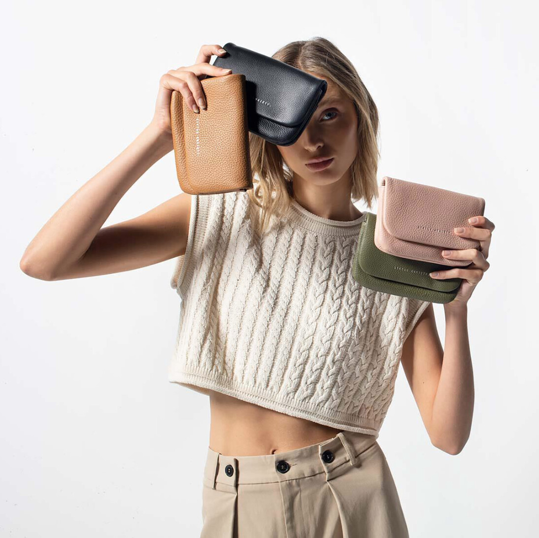 Status Anxiety Impermanent Purse, Colour: Black