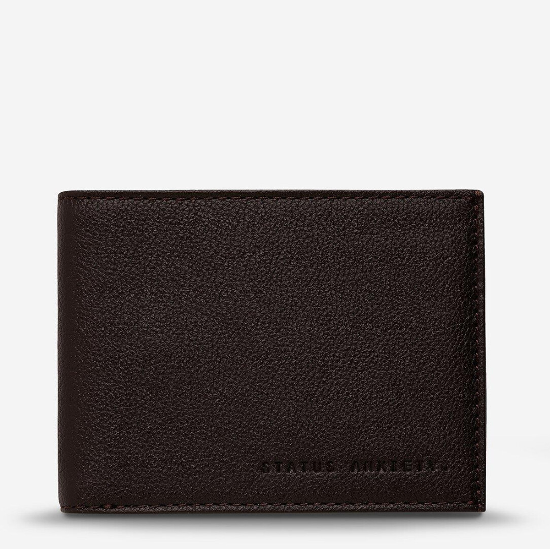 Status Anxiety Noah Wallet, Colour: Chocolate