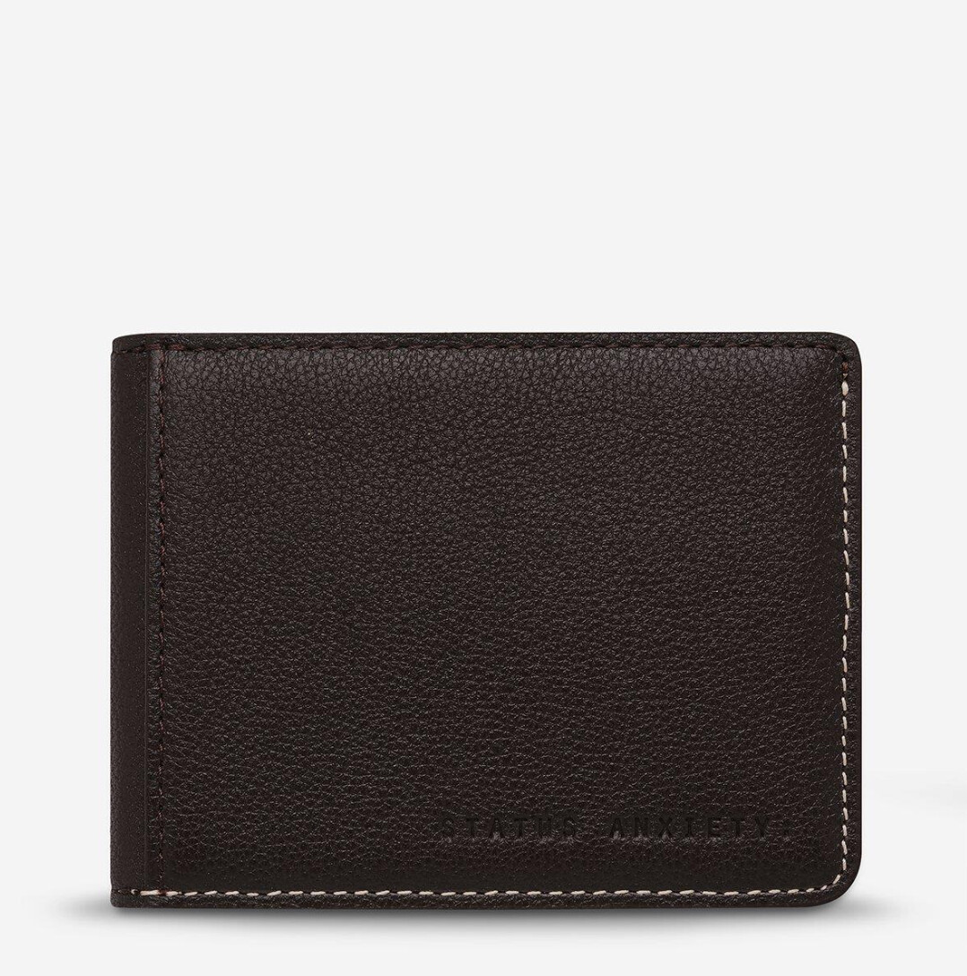 Status Anxiety Ethan Wallet, Colour: Chocolatte