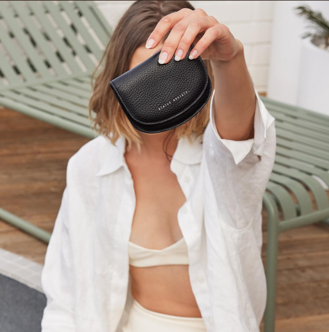 Status Anxiety Us For Now Wallet, Colour: Black