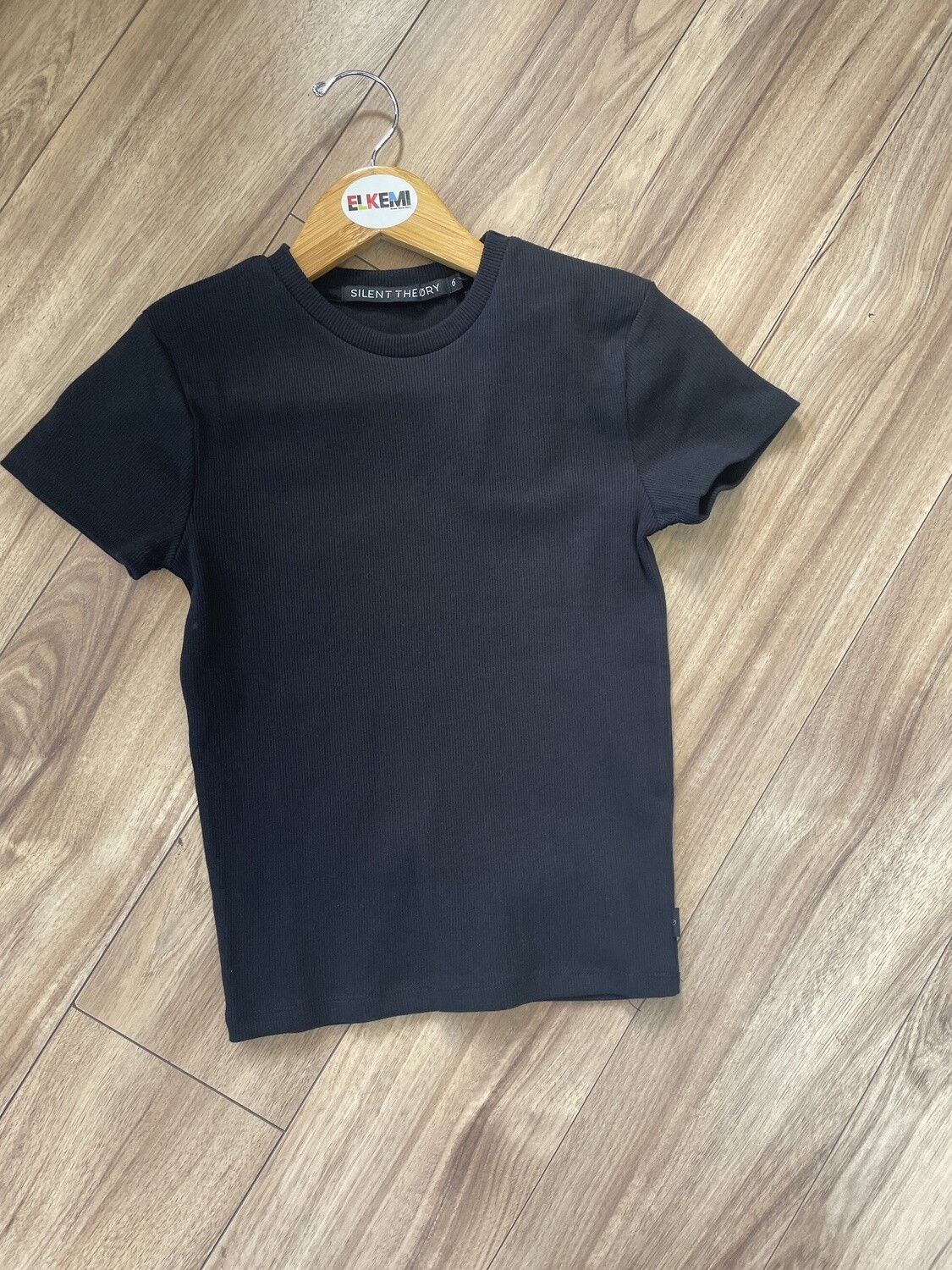 Silent Theory Margo Tee, Colour: Black, Size: 6