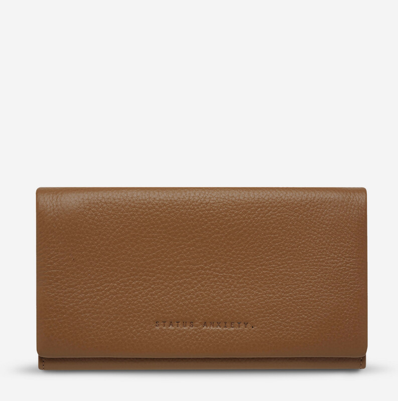 Status Anxiety Nevermind Wallet, Colour: Tan