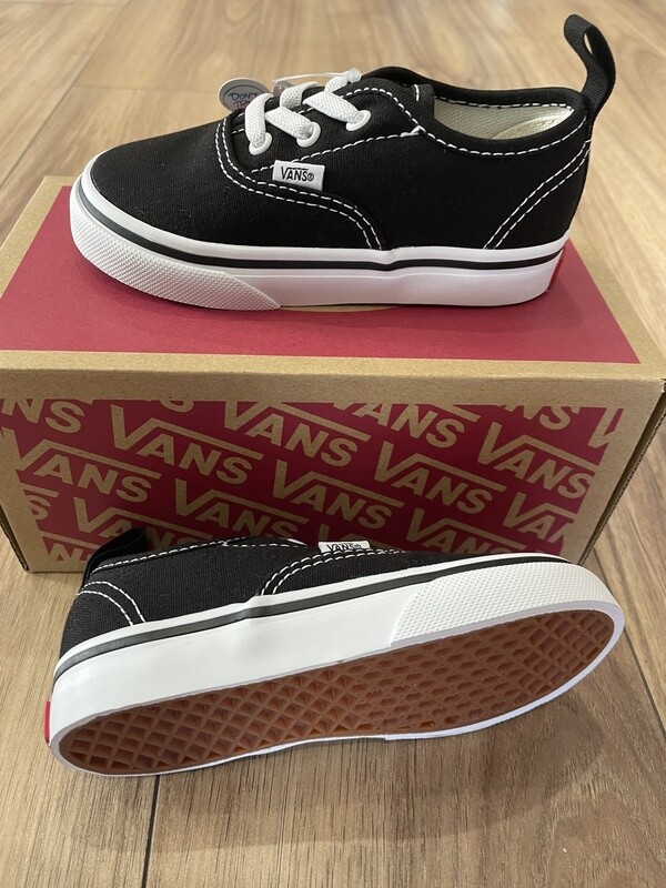 Vans Toddler Authentic Elastic Black/ White