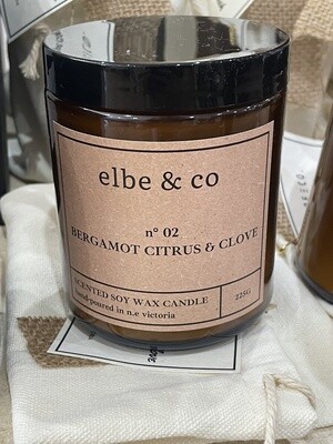 Elbe &amp; Co Bergamot Citrus &amp; Clove Candle