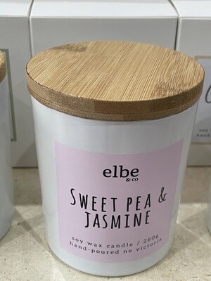 Elbe &amp; Co Sweet Pea &amp; Jasmine Candle
