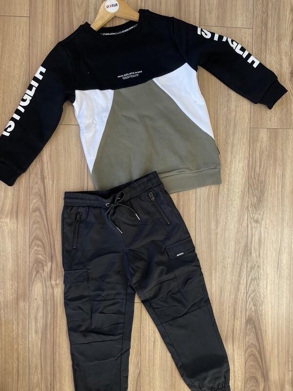 St G Boys Coach Cargo Pant/ Blk