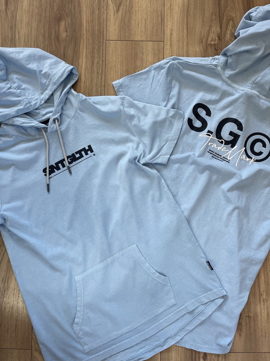 St Goliath Boys Club S/S Hoody / Light Blue