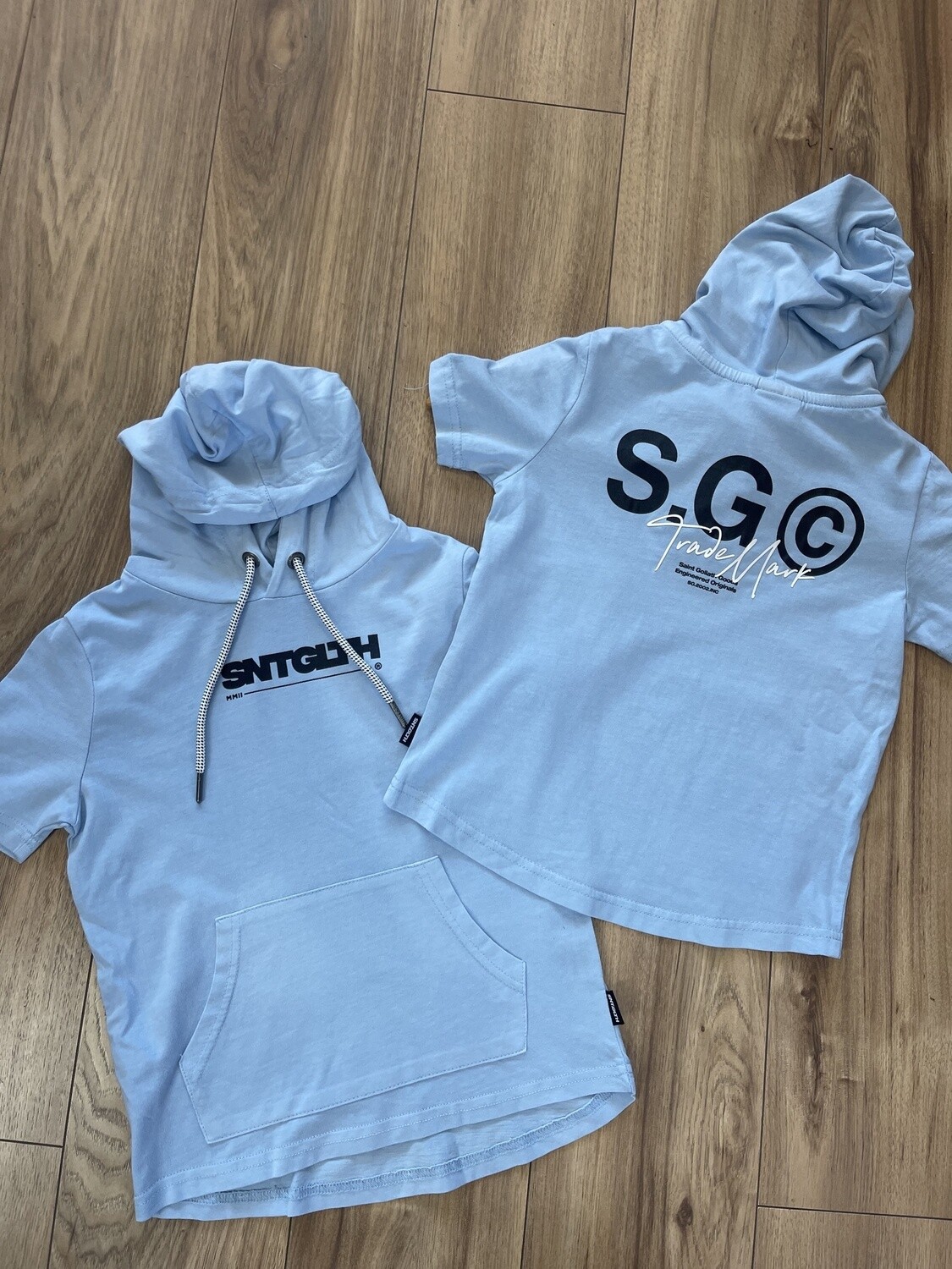 St Goliath Club S/S Hoody / Light Blue