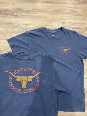 Brixton Boswell S/S Tee / Washed Navy