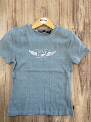Silent Theory Vintage Baby Tee / Blue