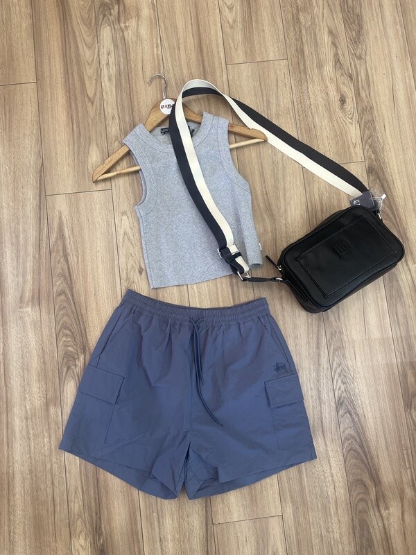 Stussy Nylon Cargo Short / Steel Blue