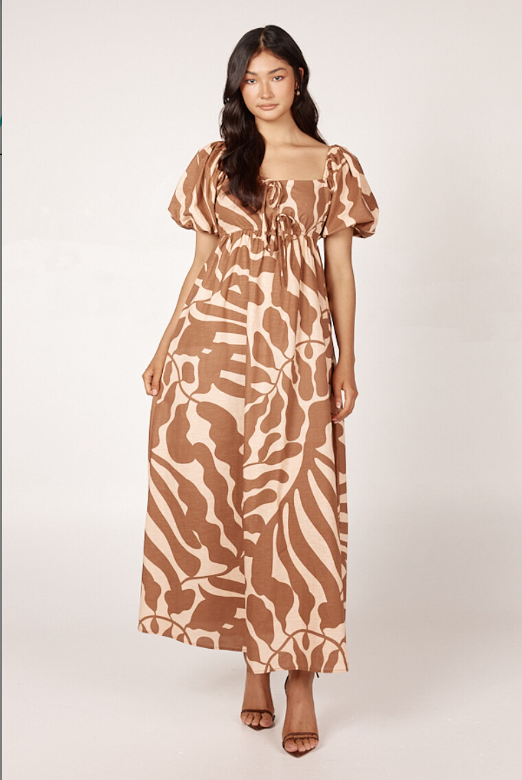 GATS Penelope Maxi Dress/ Sea Fern