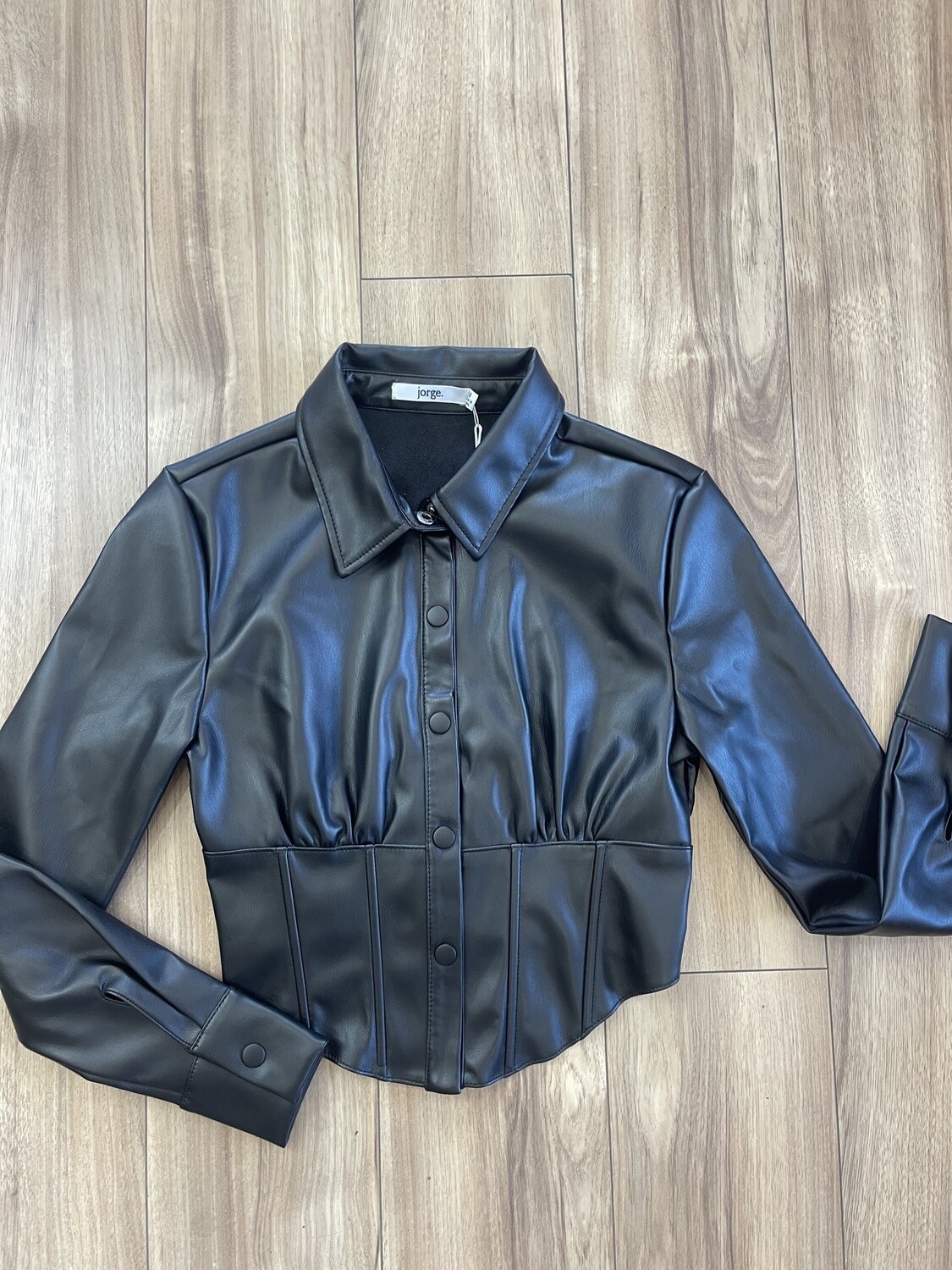 Jorge Heidi Corset Shirt / Black