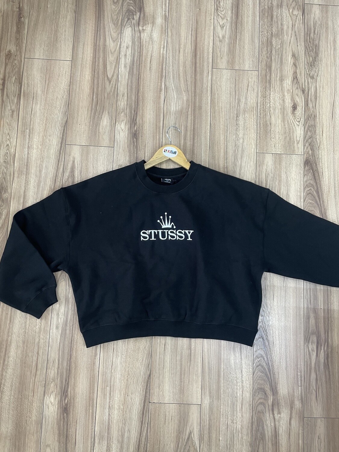 Stussy Glamour Cropped Crew/Blk