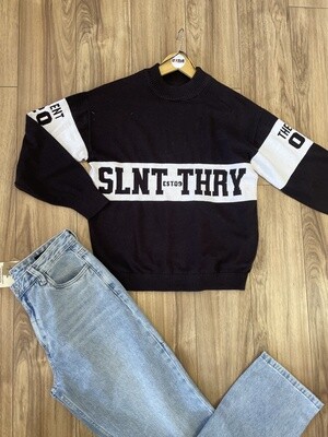 Silent Theory Sequence Knit/WBLK