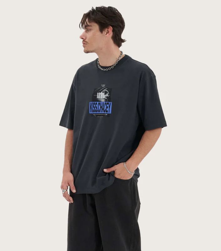 KSCY Moonlit Heavy Oversized Tee / Pigment Vulcan