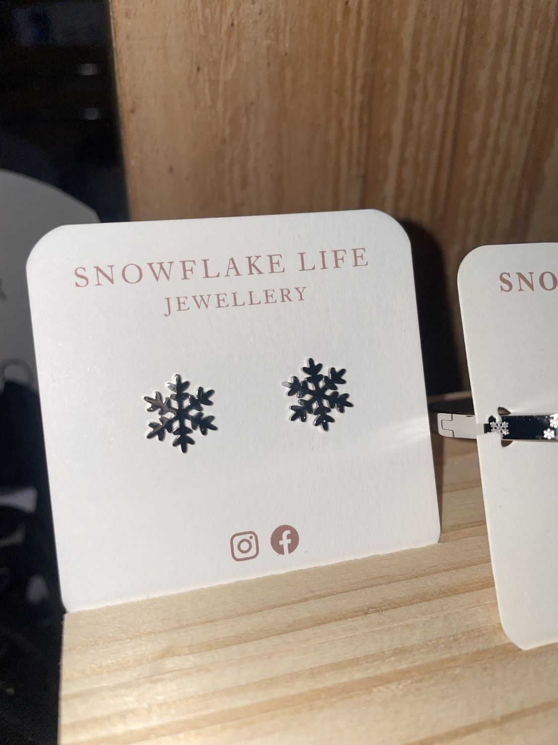 Snowflake Stud Earring/ Silver