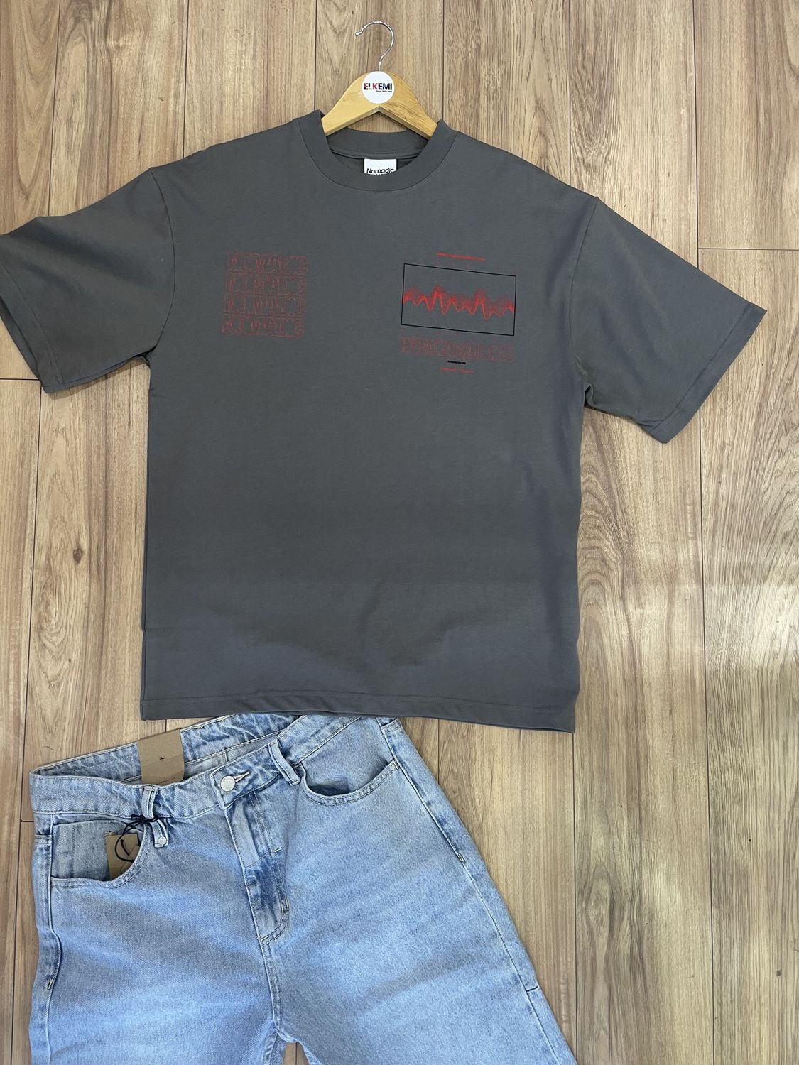 Nomadic Frequency Street Tee/ Char