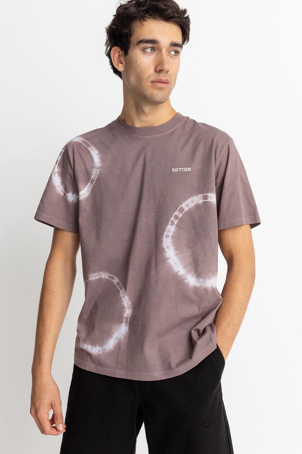 Rhythm Tie Dye SS T-Shirt/ Plum