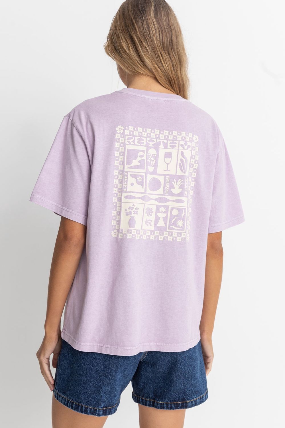 Rhythm Scenescape Oversized T-Shirt/ Lilac