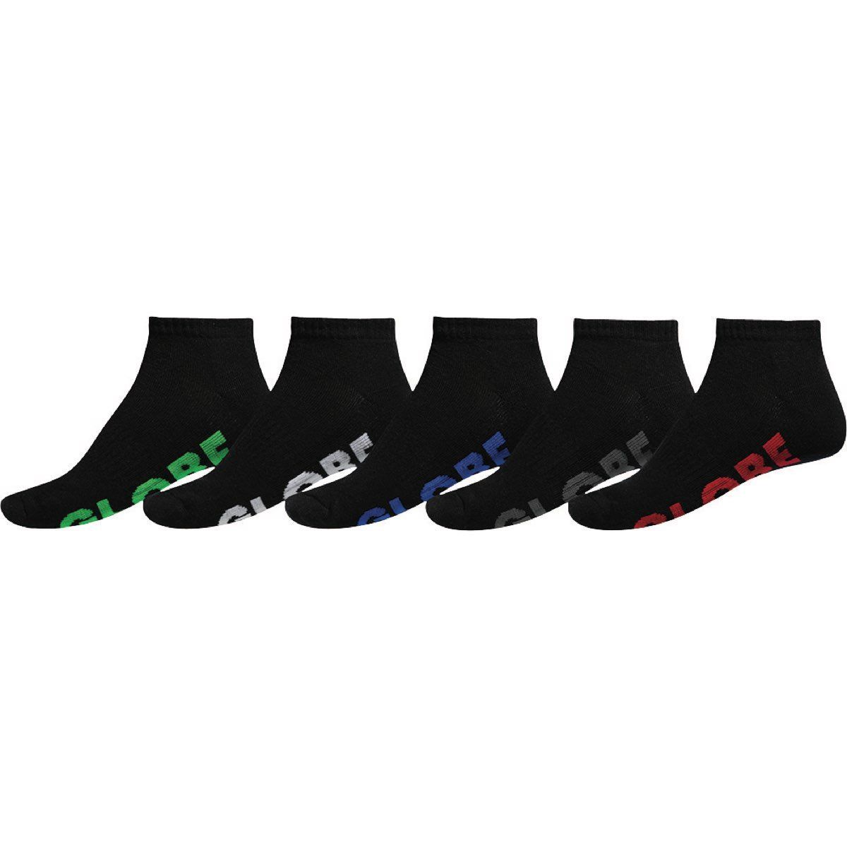 Globe Stealth Ankle Socks 5pack/BLK [2-8YOUTH]
