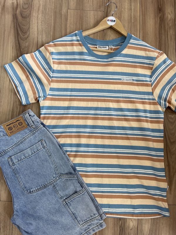 Rhythm Everyday Stripe SS T-Shirt / Multi