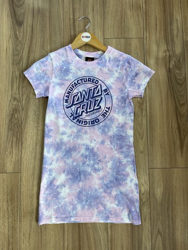 Santa Cruz MFG Dot Mono Front Tee Dress/ Pink [8-16YEARS]